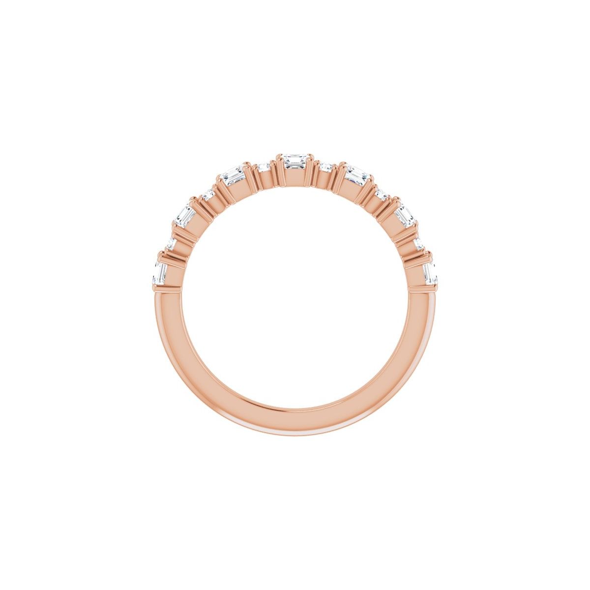 3/4 CTW Natural Diamond Anniversary Band in 14k rose gold