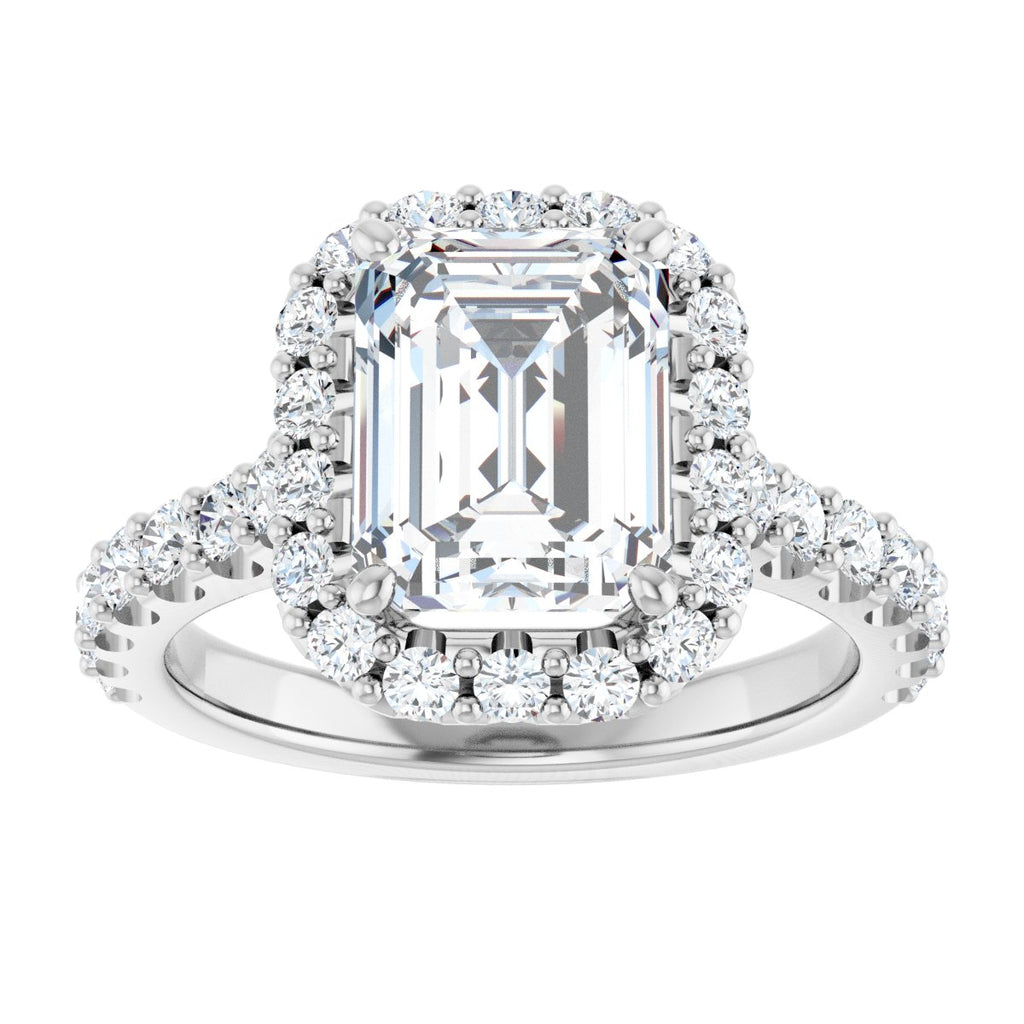 3 1/3 CTW Lab-Grown Diamond Engagement Ring in 14k white gold