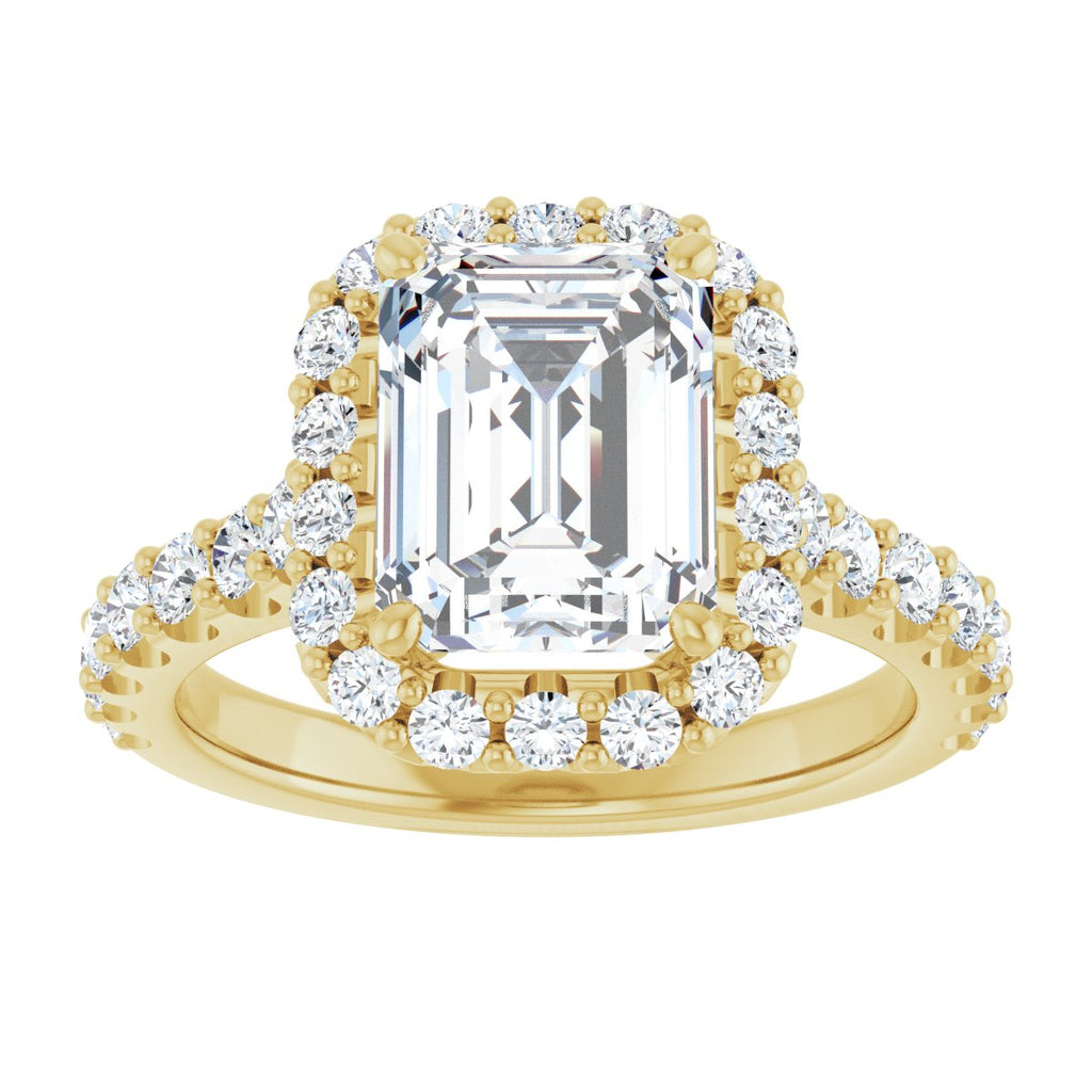 3 1/3 CTW Lab-Grown Diamond Engagement Ring in 14k yellow gold