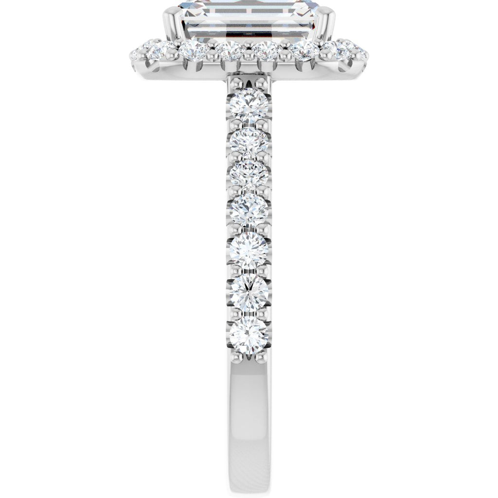 3 1/3 CTW Lab-Grown Diamond Engagement Ring in 14k white gold