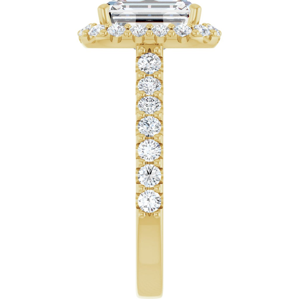 3 1/3 CTW Lab-Grown Diamond Engagement Ring in 14k yellow gold