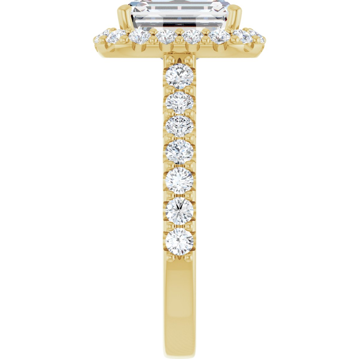 3 1/3 CTW Lab-Grown Diamond Engagement Ring in 14k yellow gold