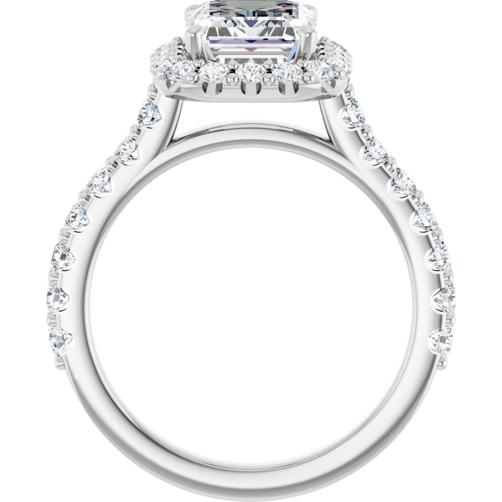 3 1/3 CTW Lab-Grown Diamond Engagement Ring in 14k white gold