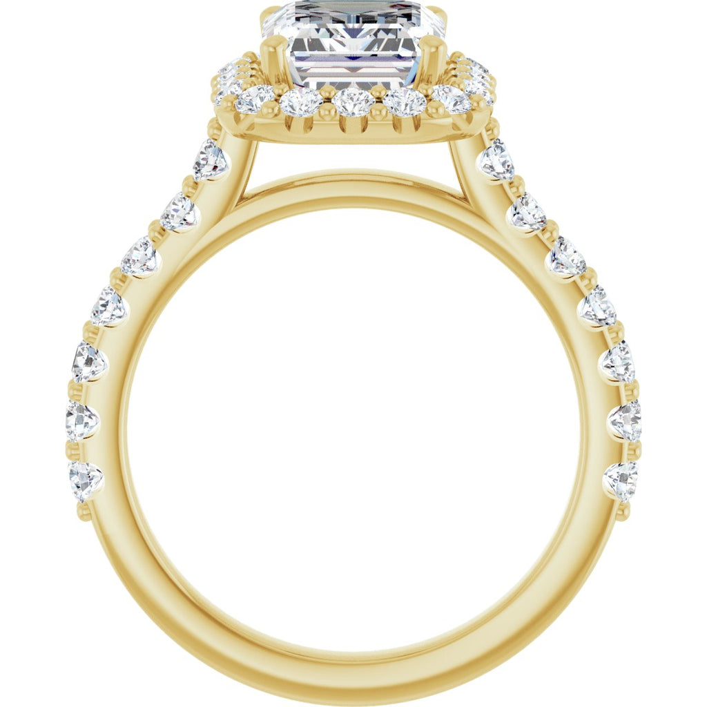 3 1/3 CTW Lab-Grown Diamond Engagement Ring in 14k yellow gold