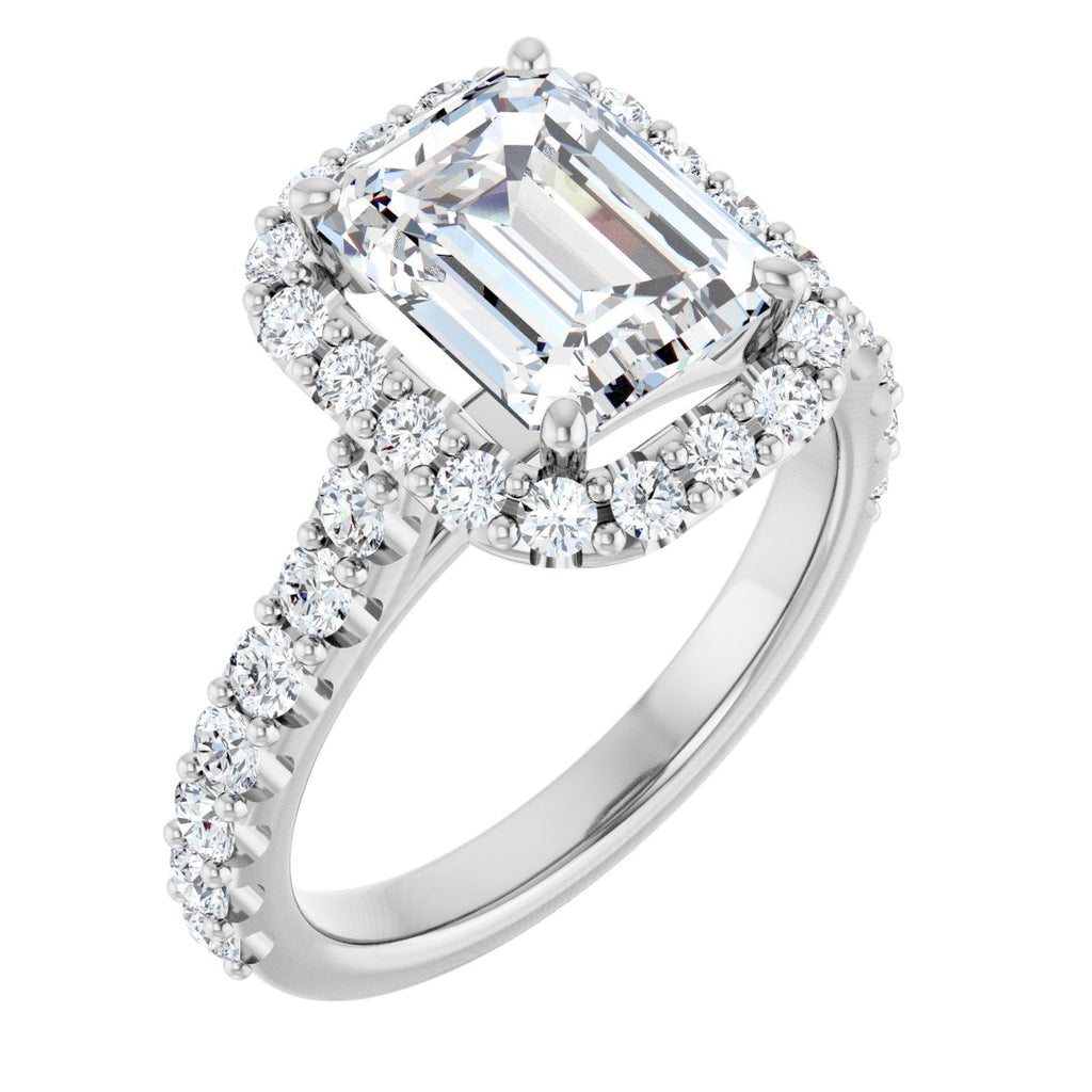 3 1/3 CTW Lab-Grown Diamond Engagement Ring in 14k white gold