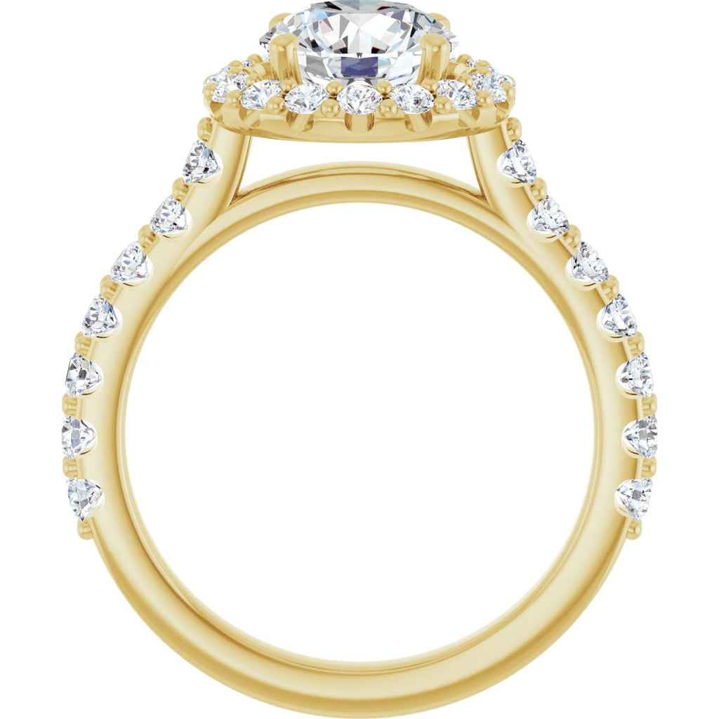 2 1/3 CTW Lab-Grown Diamond Engagement Ring in 14k yellow gold