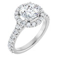 2 1/3 CTW Lab-Grown Diamond Engagement Ring in 14k white gold