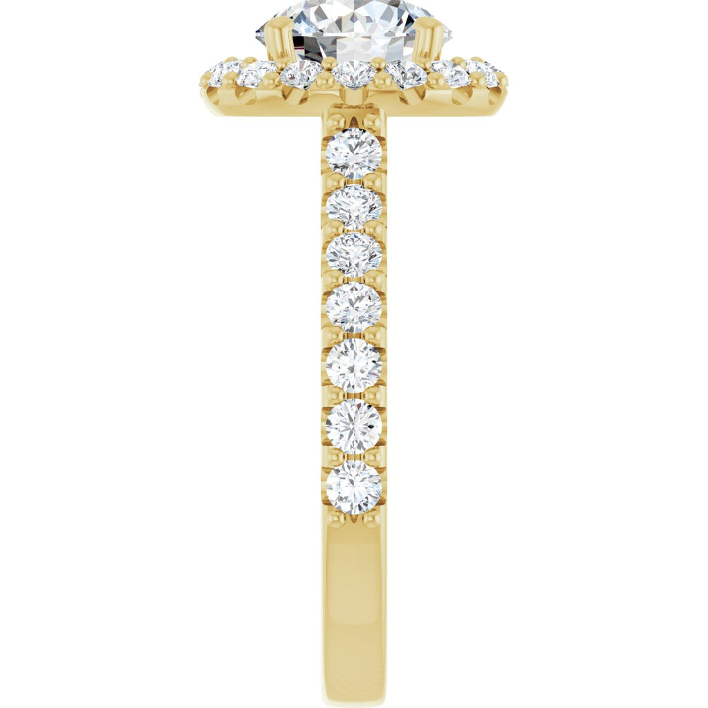 2 1/3 CTW Lab-Grown Diamond Engagement Ring in 14k yellow gold