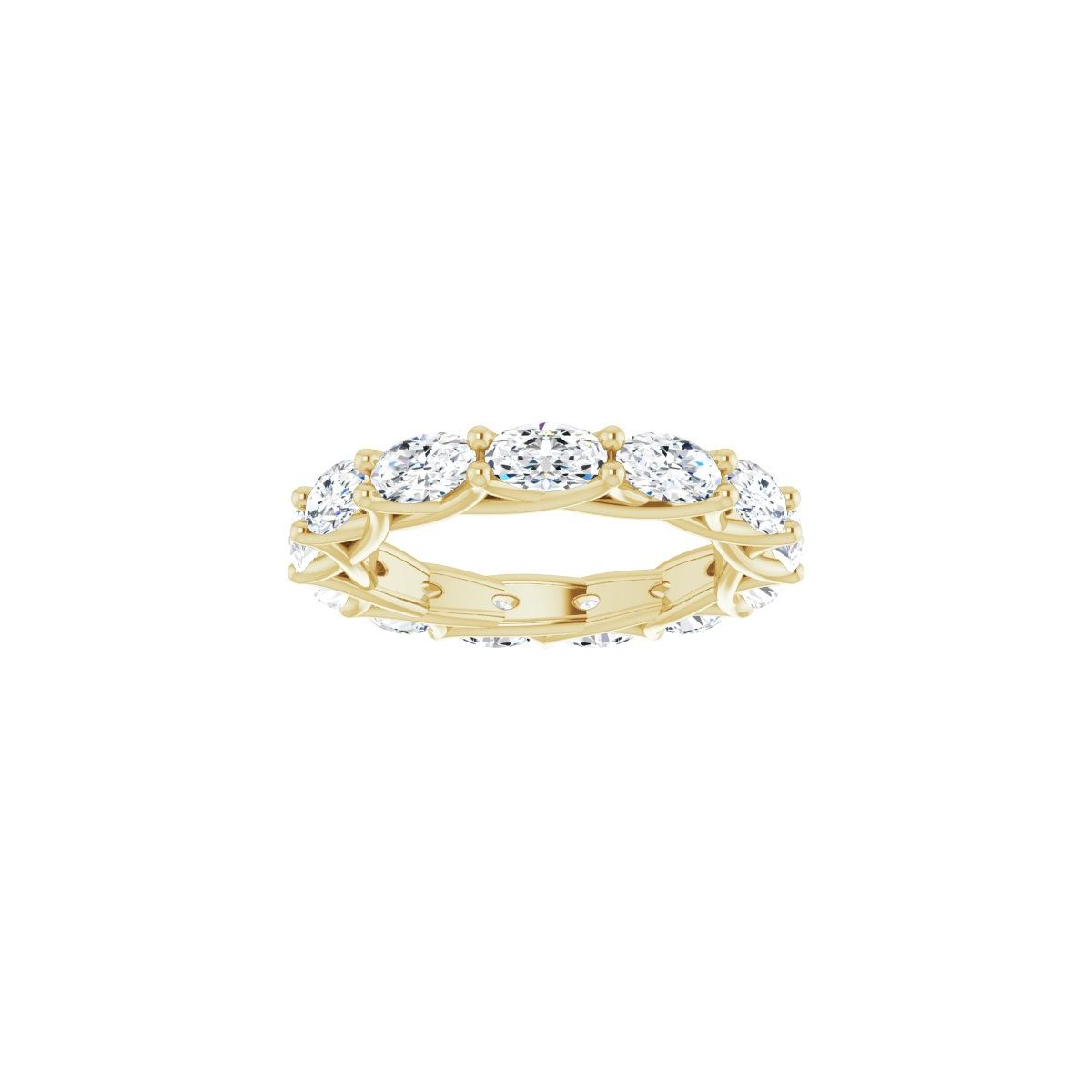 3 1/4 CTW Natural Diamond Eternity Band in 14k yellow gold