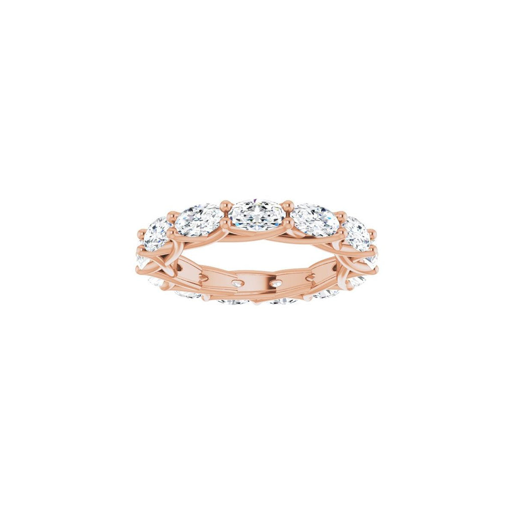 3 1/4 CTW Natural Diamond Eternity Band in 14k rose gold