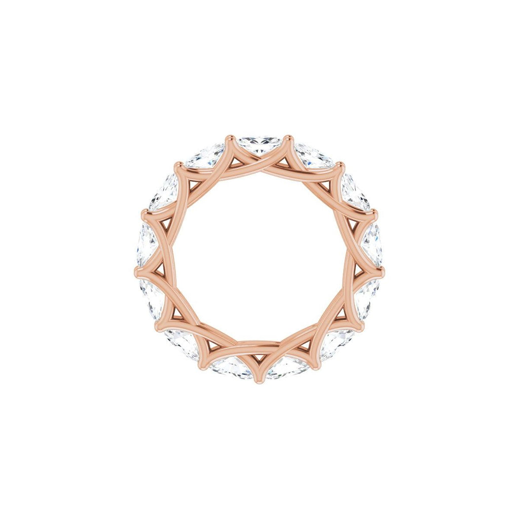 3 1/4 CTW Natural Diamond Eternity Band in 14k rose gold