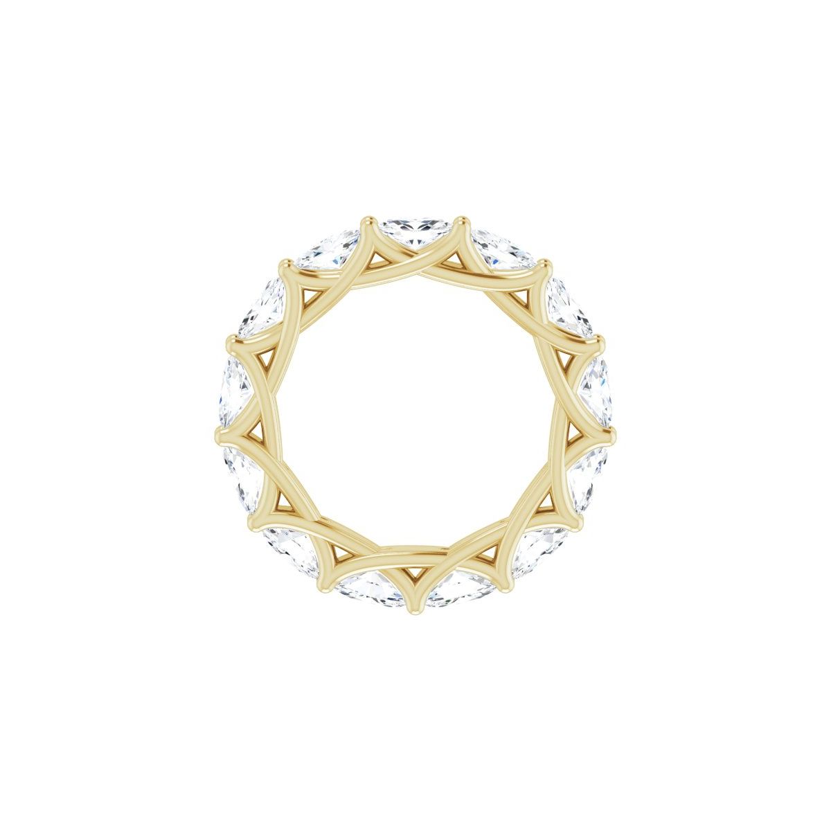 3 1/4 CTW Natural Diamond Eternity Band in 14k yellow gold
