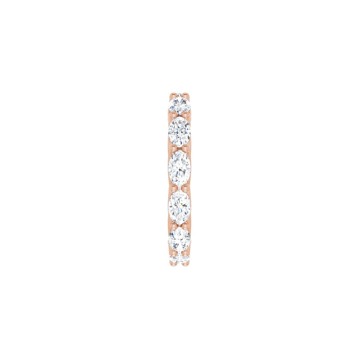 3 1/4 CTW Natural Diamond Eternity Band in 14k rose gold