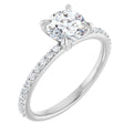 1 1/5 CTW Lab-Grown Diamond Engagement Ring in 14k white gold