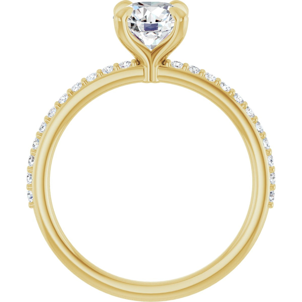 1 1/5 CTW Lab-Grown Diamond Engagement Ring in 14k yellow gold