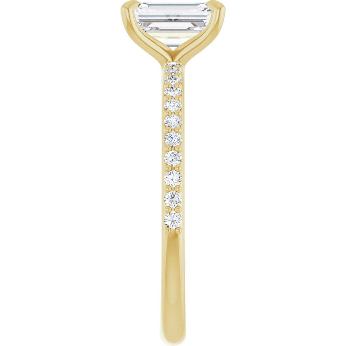 1 3/8 CTW Lab-Grown Diamond Engagement Ring in 14k yellow gold