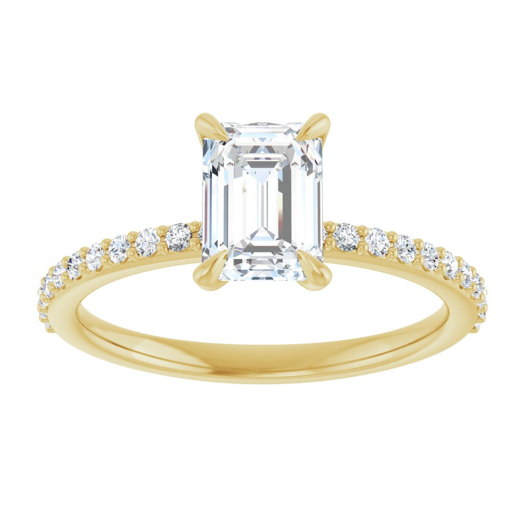 1 3/8 CTW Lab-Grown Diamond Engagement Ring in 14k yellow gold