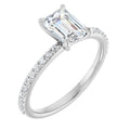 1 3/8 CTW Lab-Grown Diamond Engagement Ring in 14k white gold