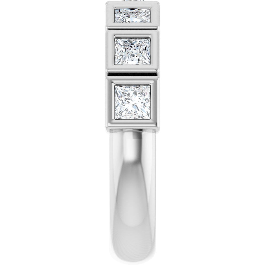 1 1/8 CTW Natural Diamond Anniversary Band in 14k white gold