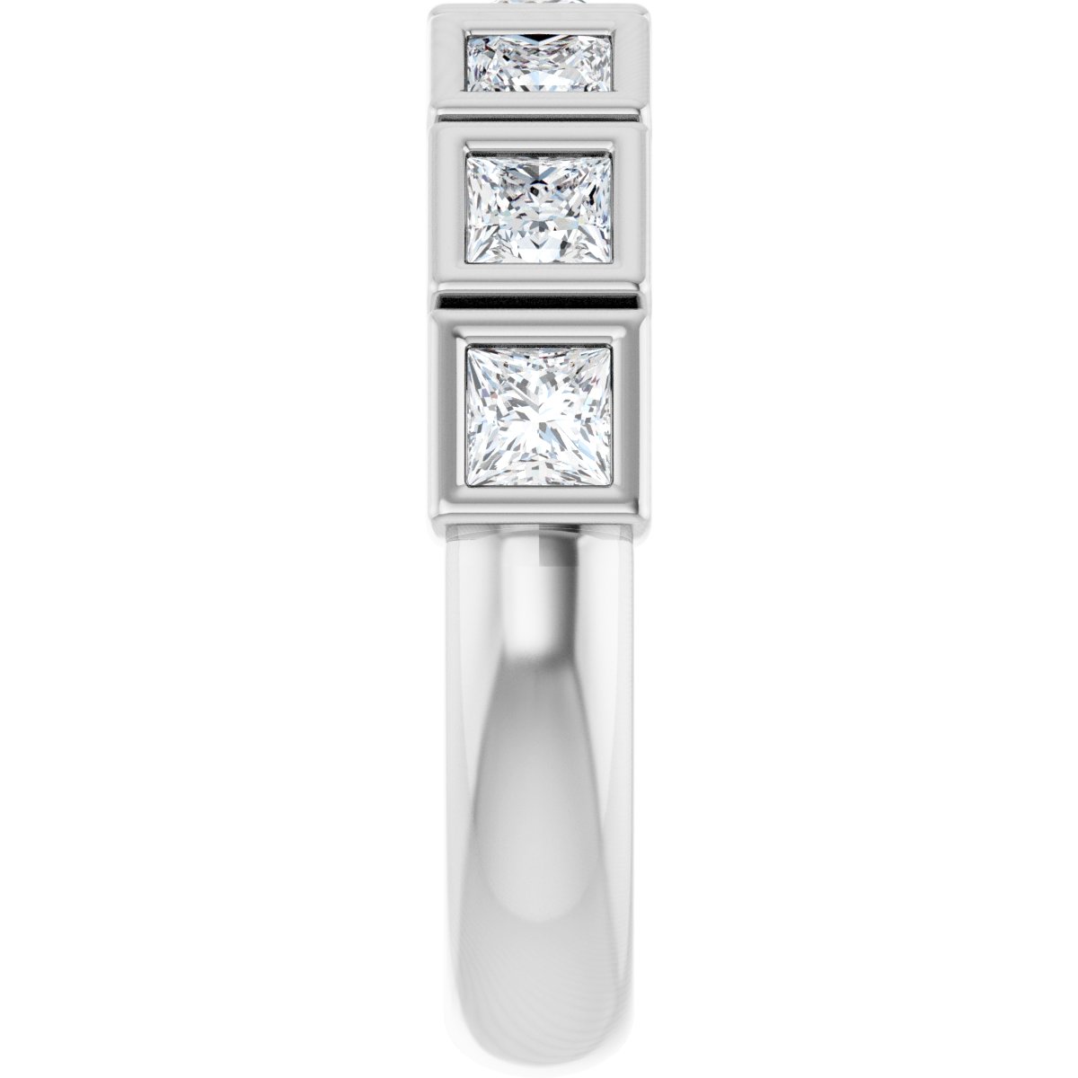 1 1/8 CTW Natural Diamond Anniversary Band in 14k white gold