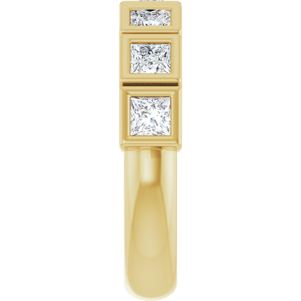 1 1/8 CTW Natural Diamond Anniversary Band in 14k yellow gold