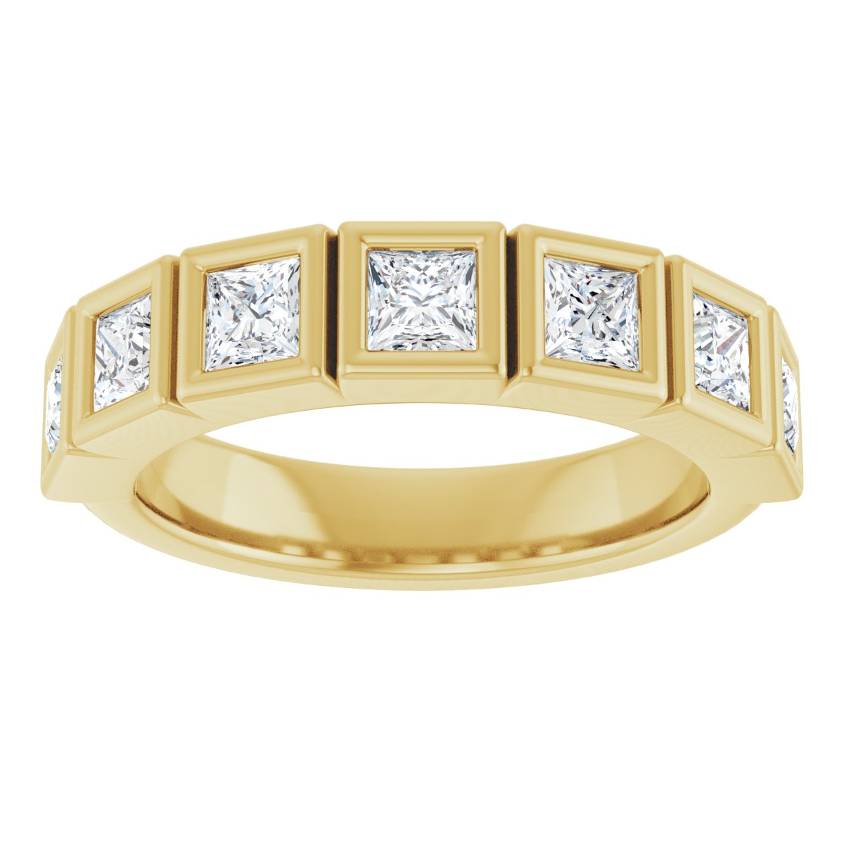 1 1/8 CTW Natural Diamond Anniversary Band in 14k yellow gold