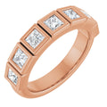 1 1/8 CTW Natural Diamond Anniversary Band in 14k rose gold