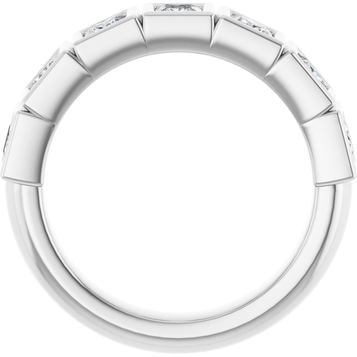1 1/8 CTW Natural Diamond Anniversary Band in 14k white gold