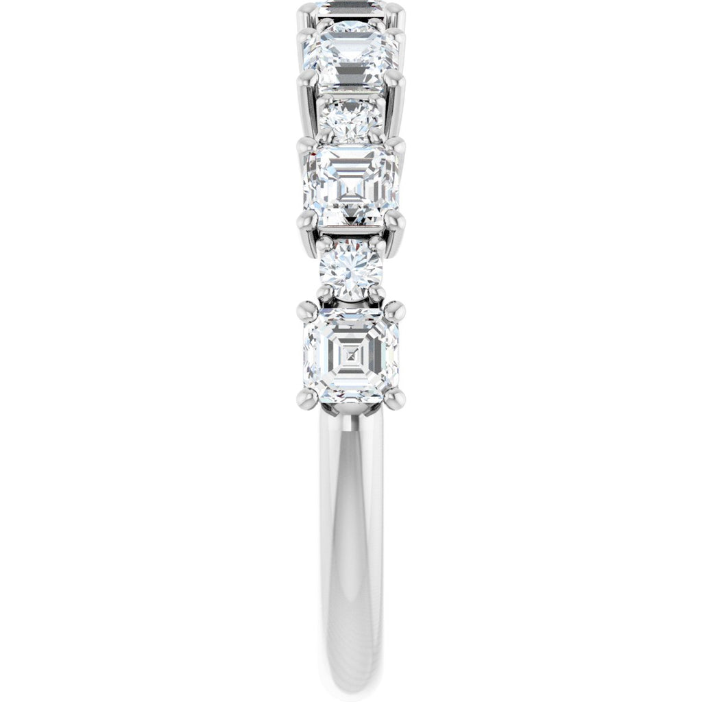 1 1/3 CTW Natural Diamond Anniversary Band in 14k white gold