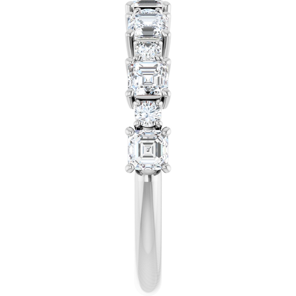 1 1/3 CTW Natural Diamond Anniversary Band in 14k white gold
