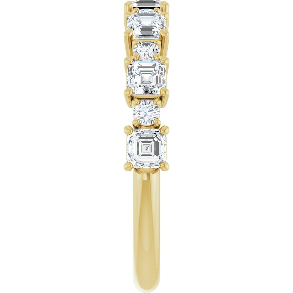 1 1/3 CTW Natural Diamond Anniversary Band in 14k yellow gold