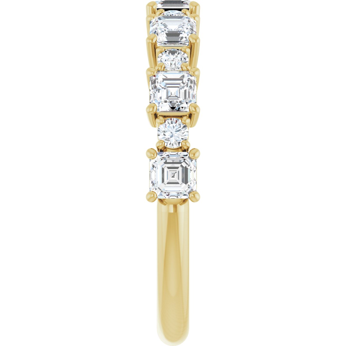 1 1/3 CTW Natural Diamond Anniversary Band in 14k yellow gold