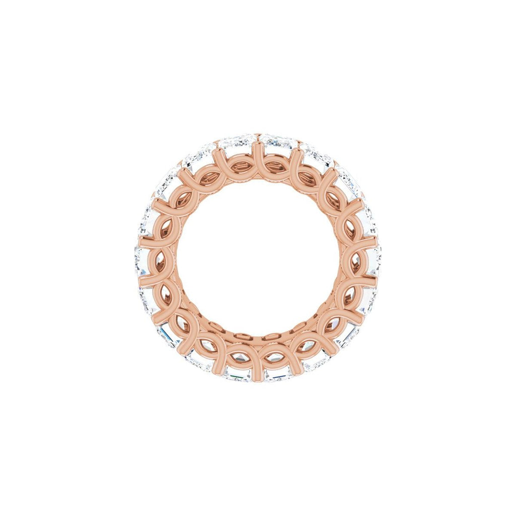 10 3/4 CTW Lab-Grown Diamond Eternity Band in 14k rose gold