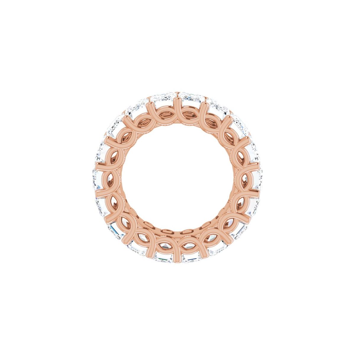 10 3/4 CTW Lab-Grown Diamond Eternity Band in 14k rose gold