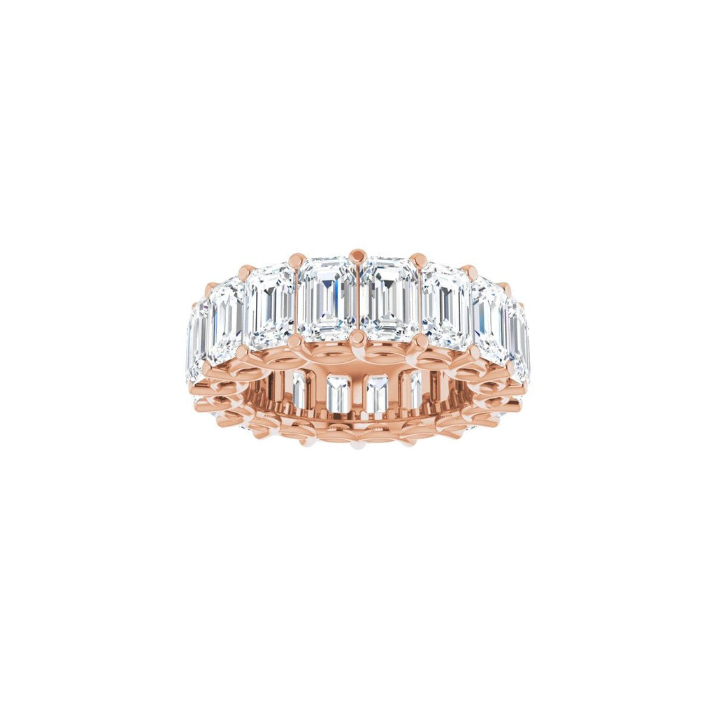 10 3/4 CTW Lab-Grown Diamond Eternity Band in 14k rose gold