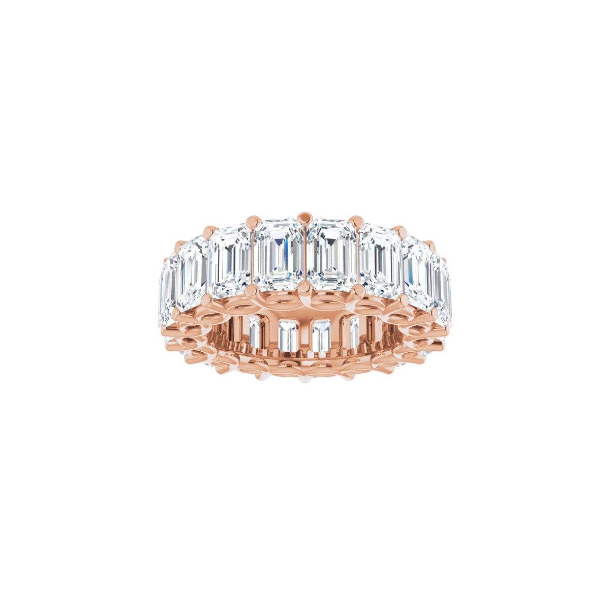 10 3/4 CTW Lab-Grown Diamond Eternity Band in 14k rose gold