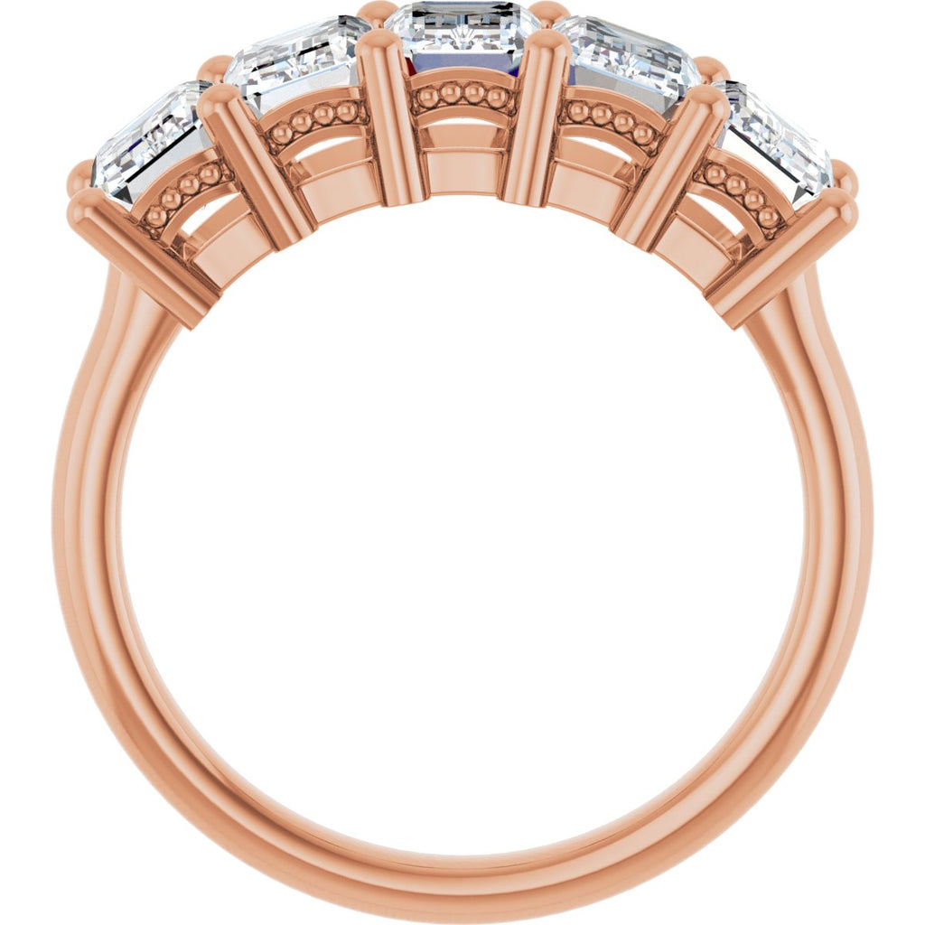 3 CTW Lab-Grown Diamond Anniversary Band in 14k rose gold