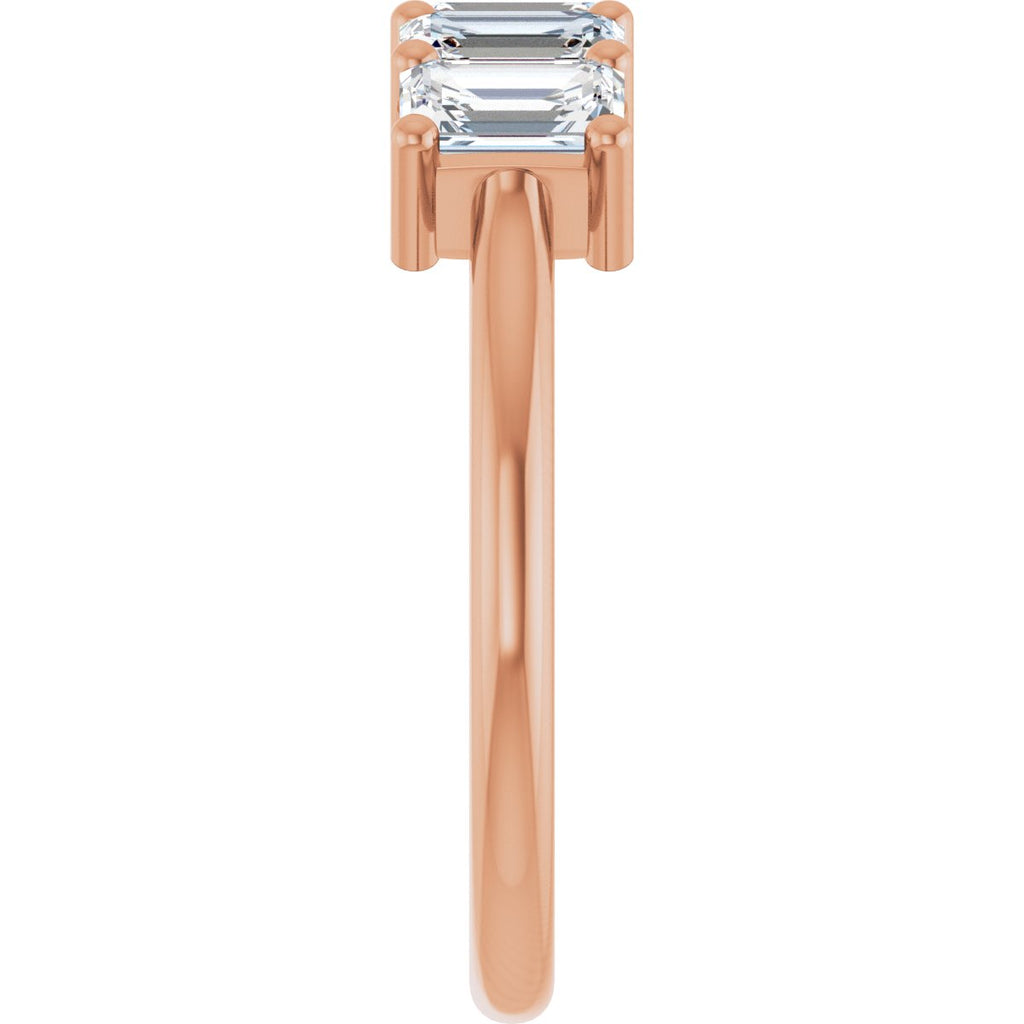 1 3/4 CTW Lab-Grown Diamond Anniversary Band in 14k rose gold