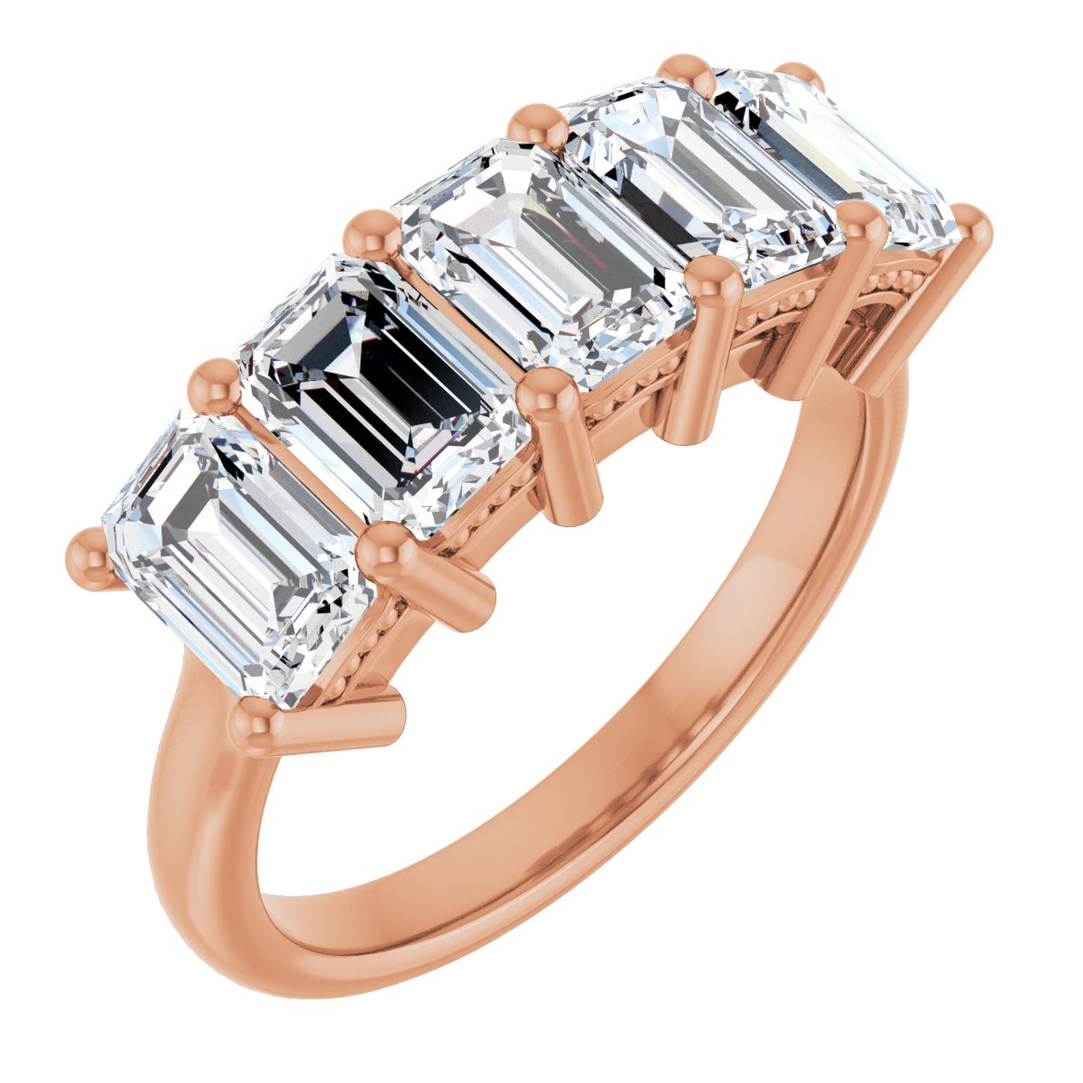 3 CTW Lab-Grown Diamond Anniversary Band in 14k rose gold