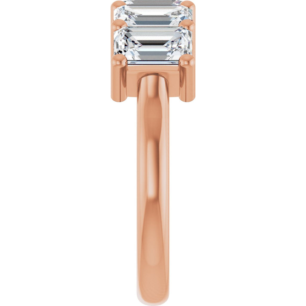 3 CTW Lab-Grown Diamond Anniversary Band in 14k rose gold