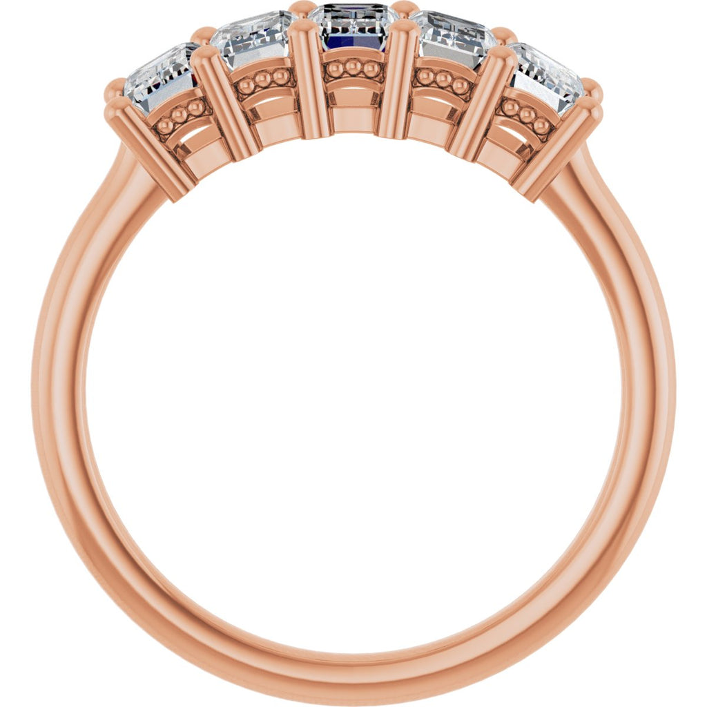 1 3/4 CTW Lab-Grown Diamond Anniversary Band in 14k rose gold