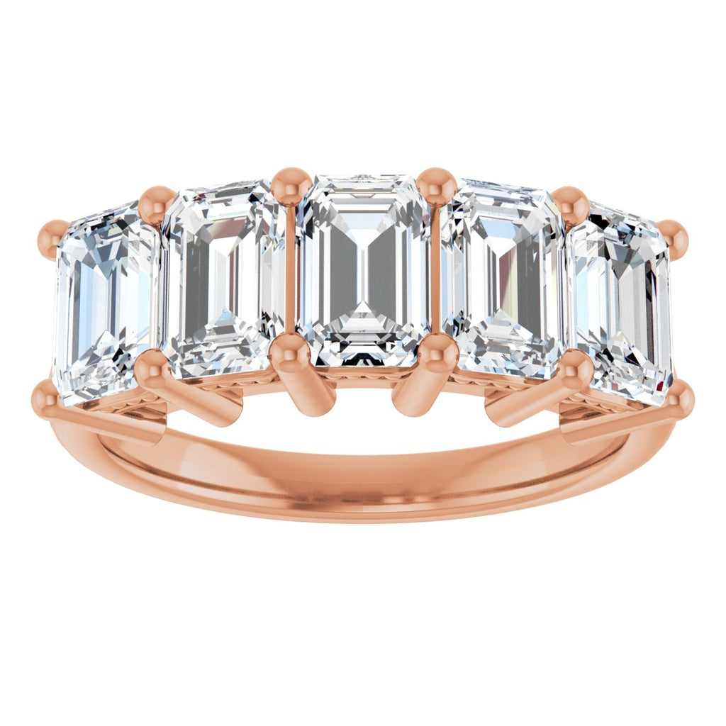 3 CTW Lab-Grown Diamond Anniversary Band in 14k rose gold