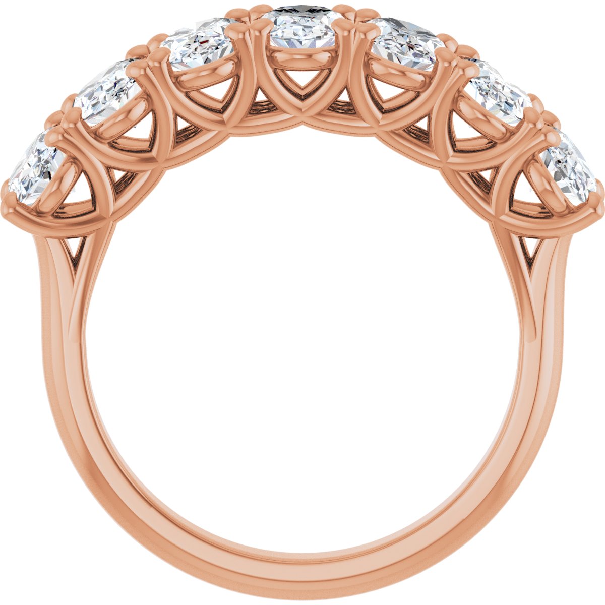 2 1/2 CTW Natural Diamond Anniversary Band in 14k rose gold