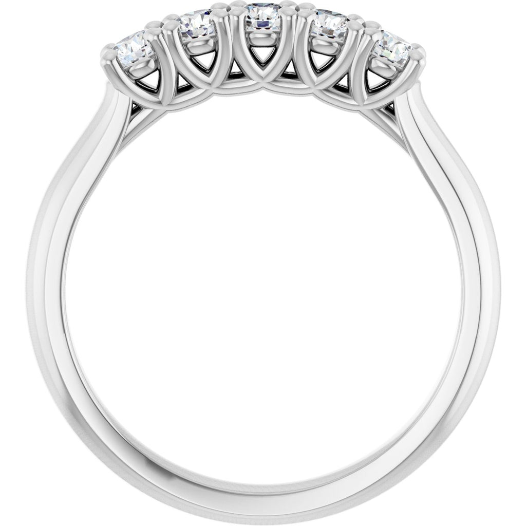 1 1/6 CTW Natural Diamond Anniversary Band in 14k white gold