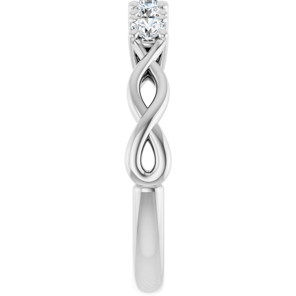 1 CTW Natural Diamond Five-Stone Anniversary Band