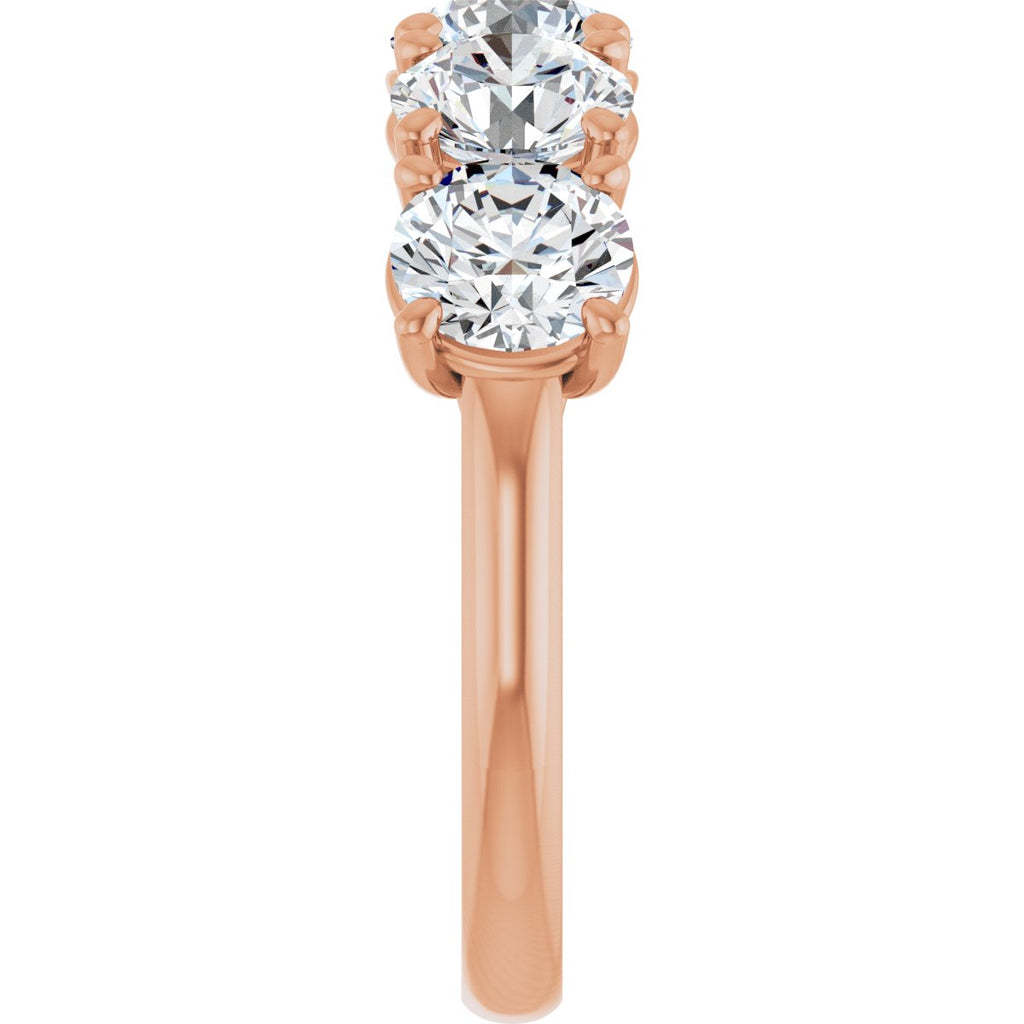 4 1/4 CTW Natural Diamond Anniversary Band in 14k rose gold