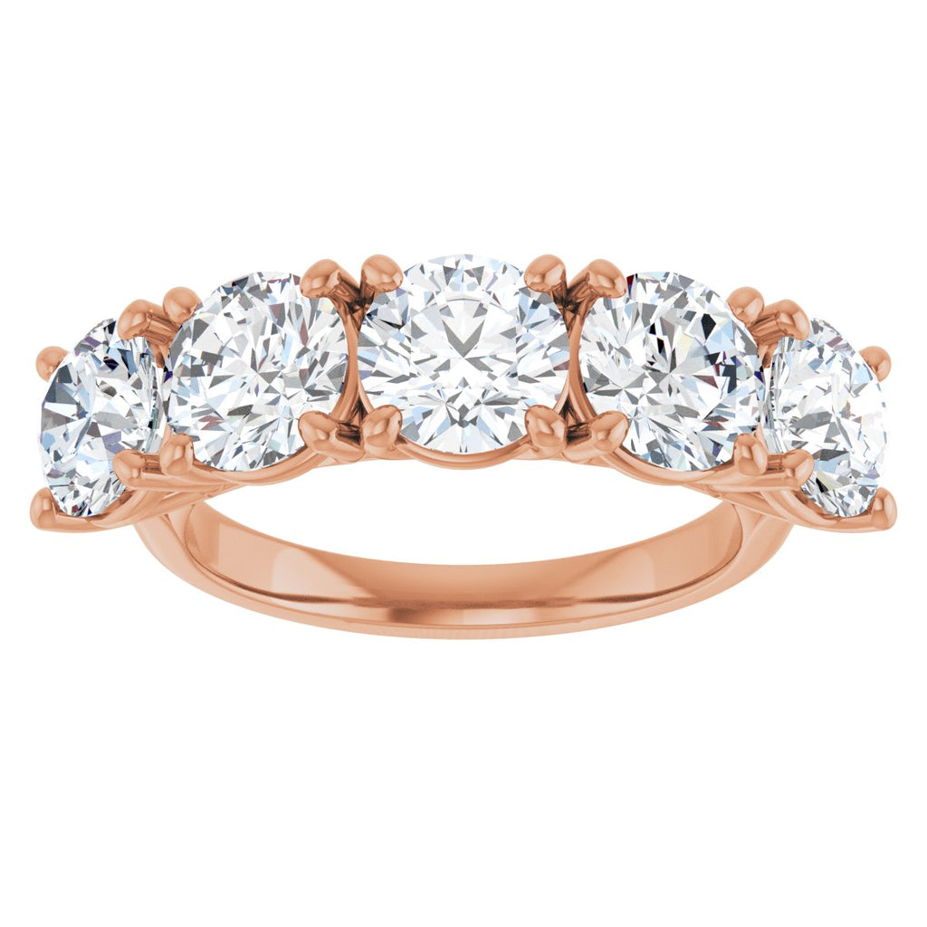 4 1/4 CTW Natural Diamond Anniversary Band in 14k rose gold