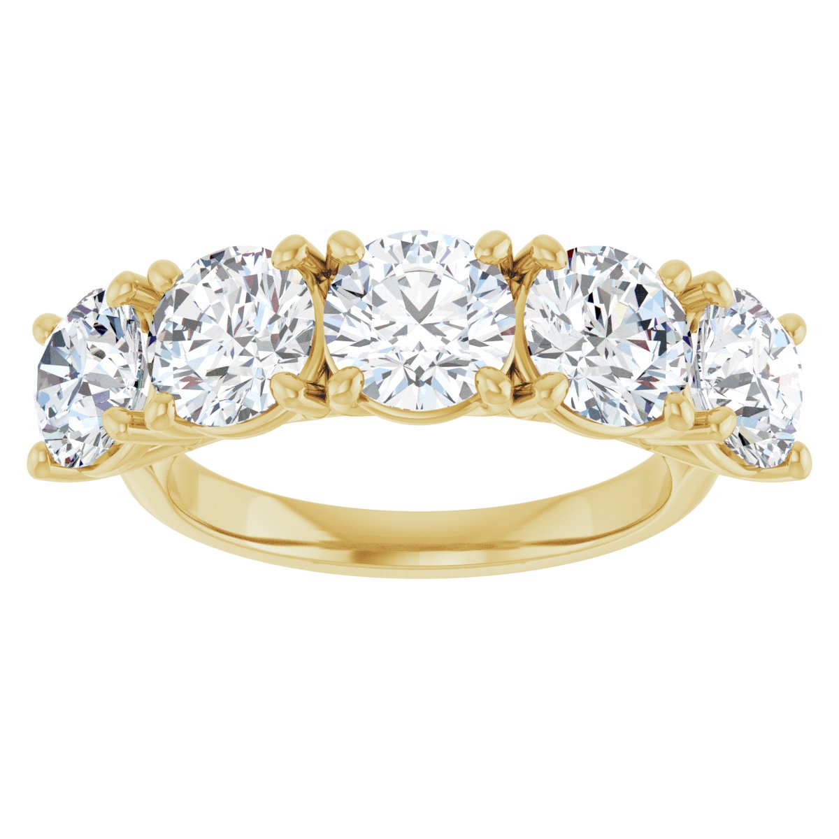 4 1/4 CTW Natural Diamond Anniversary Band in 14k yellow gold