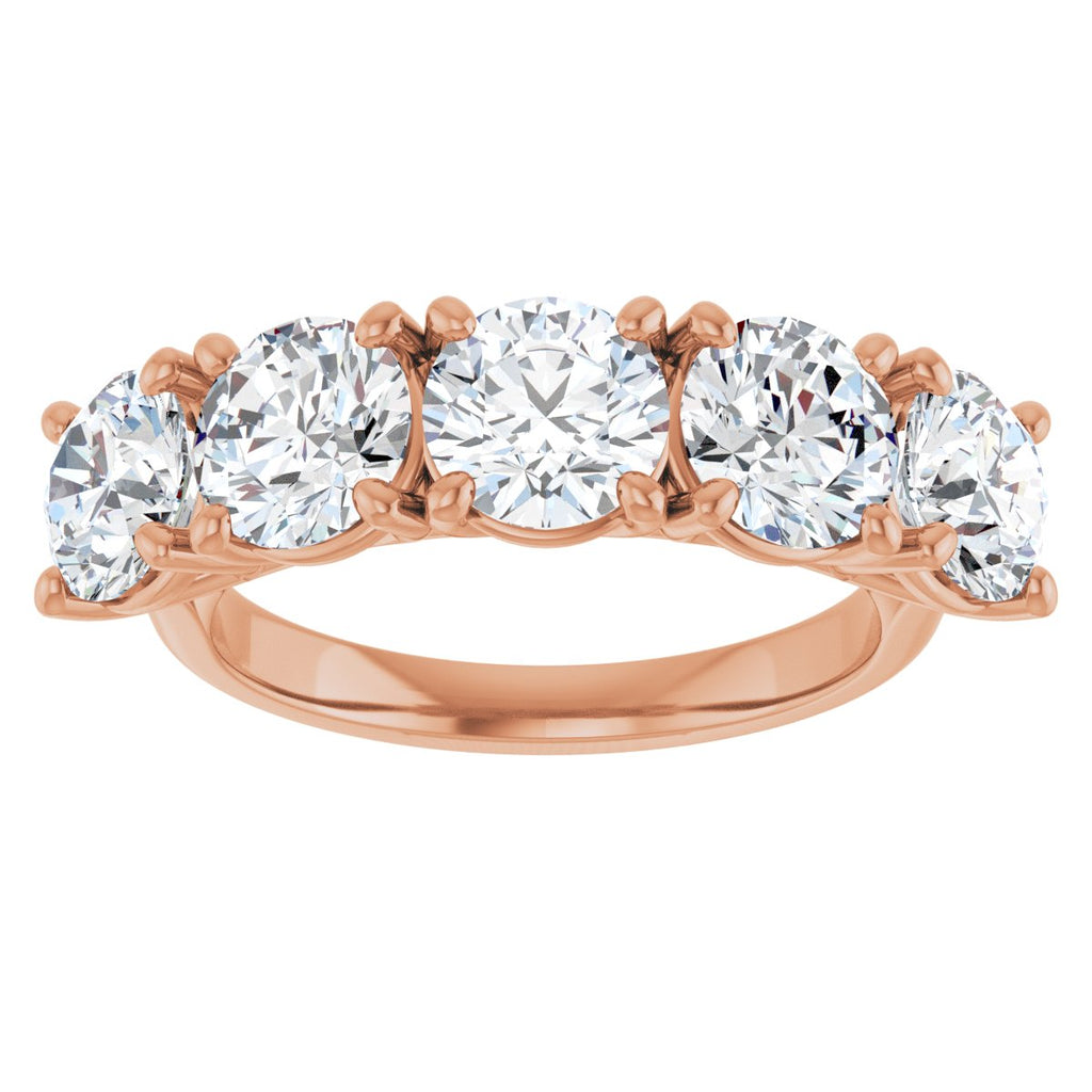 3 7/8 CTW Natural Diamond Anniversary Band in 14k rose gold
