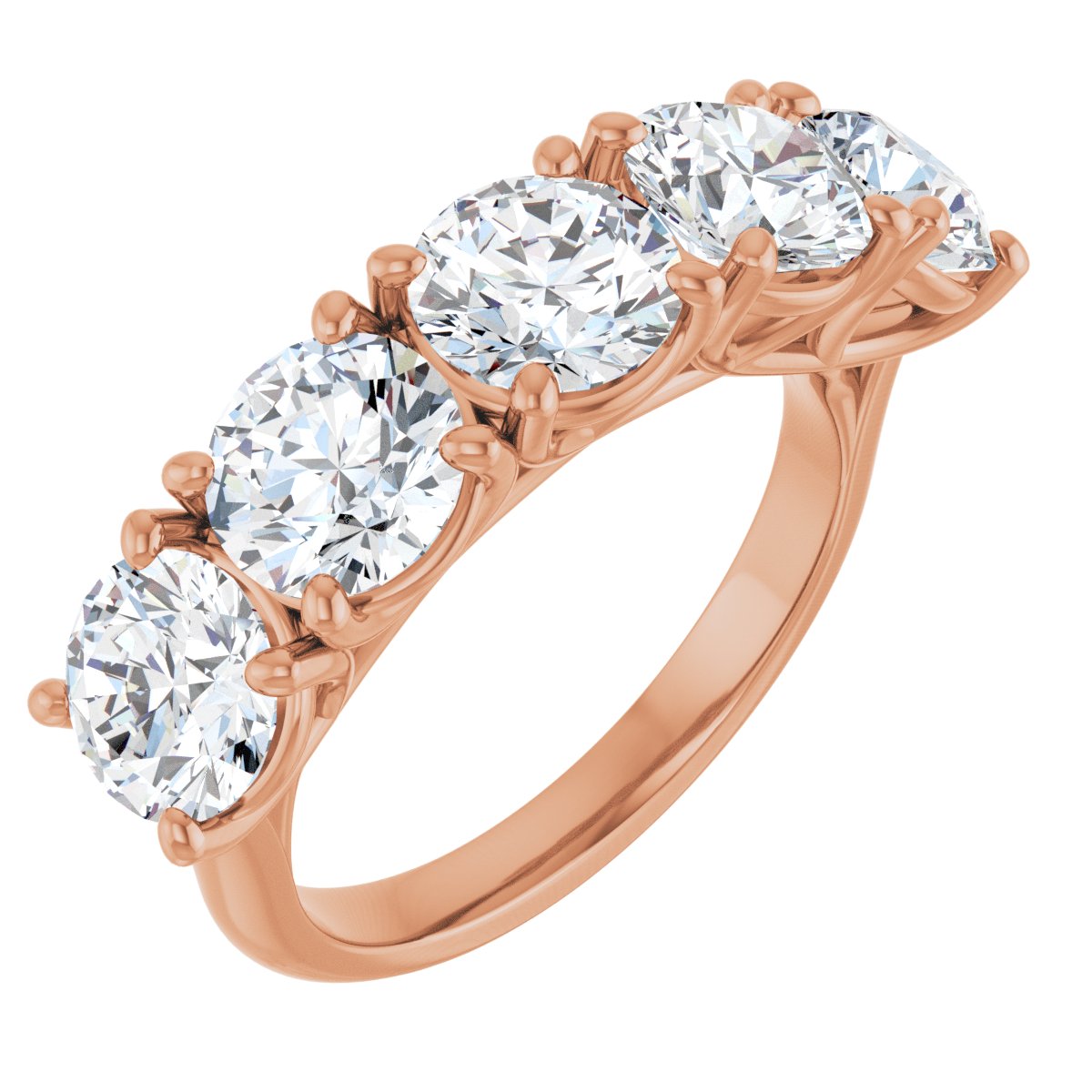 4 1/4 CTW Natural Diamond Anniversary Band in 14k rose gold